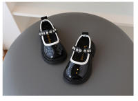 Nueva Moda Primavera Zapatos Individuales para Niñas Xiaoxiangfeng Suela Suave de Diamantes de Cristal Calzado Infantil de Cuero - details 12