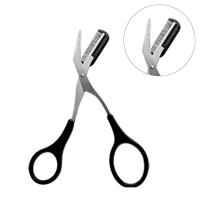 Herramienta de corte de maquillaje de corte de cejas de corte de cejas de corte de cejas de acero inoxidable con peine de cejas - details 0