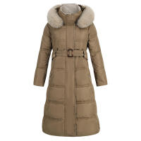 Chaqueta Larga de Invierno con Capucha y Plumón Acolchado para Mujer, PLUMÍFERO - details 7