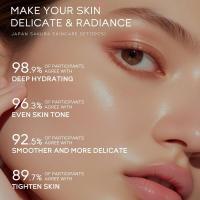 Conjunto de Cuidado de la Piel de Sakura 7/5 Piezas Suero Facial, Limpiador, Protector Solar, Crema de Ojos Regalo para Mujeres - details 3