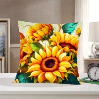 Fundas de Almohada de Girasol Hermoso Diseño de 4 Piezas Protector de Cojín de 17,7x17,7 pulgadas - details 3