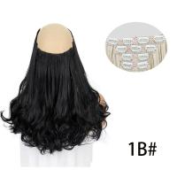 Extensiones de cabello con Clip de 12 pulgadas, 4 Uds., coletas, cabello ondulado corto y rizado sin costuras, postizos gruesos invisibles esponjosos ombré - details 5