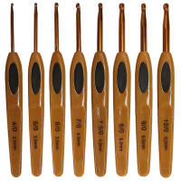 Agujas de Punto de Resina con Mango Suave de 8 Piezas para Costura y Artesanía Herramientas de Sewing Accesorio de Aluminio y Plástico Hecho en China - details 2
