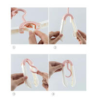 Perchero Plegable para Viajes 5PCS Almacenamiento Portátil para Ropa de Negocios y Casa Material de Plástico Secador de Ropa Plegable - details 1
