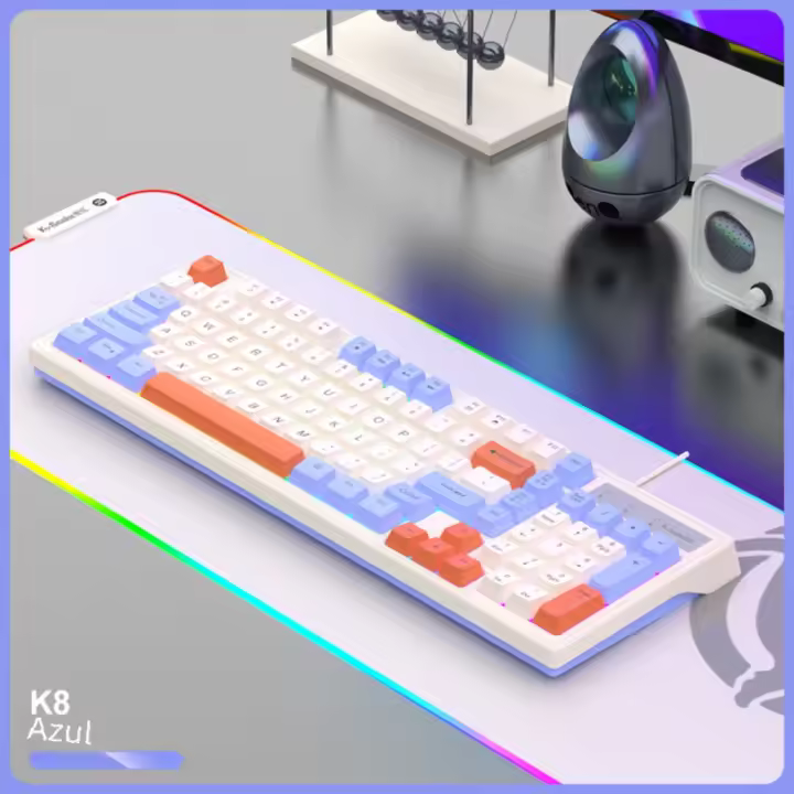 Conjunto De Teclado Y Ratón Para Juegos De Escritorio KM800, Con 98 Teclas cableadas - 1