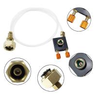 Adaptador de llenado de estufa para acampar al aire libre, con puerto de escape, convertidor, accesorios de acoplamiento de cilindro de gas de fondo plano - details 7