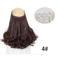 Extensiones de cabello con Clip de 12 pulgadas, 4 Uds., coletas, cabello ondulado corto y rizado sin costuras, postizos gruesos invisibles esponjosos ombré - details 7