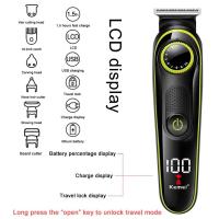 Kemei-cortadora de pelo eléctrica multifuncional para hombres, máquina de afeitar eléctrica para la nariz, Kit de aseo, 696 - details 5