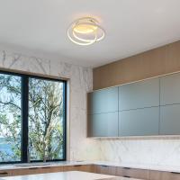 Goeco Lámpara de Techo Moderna 40W Iluminación Blanca Fría/Cálida Montaje Semi-Flush - details 9