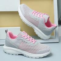 Zapatillas de deporte de moda de las mujeres ahuecadas hacia afuera ultra ligeras grandes de malla transpirable zapatos casuales de los zapatos de las mujeres - details 52
