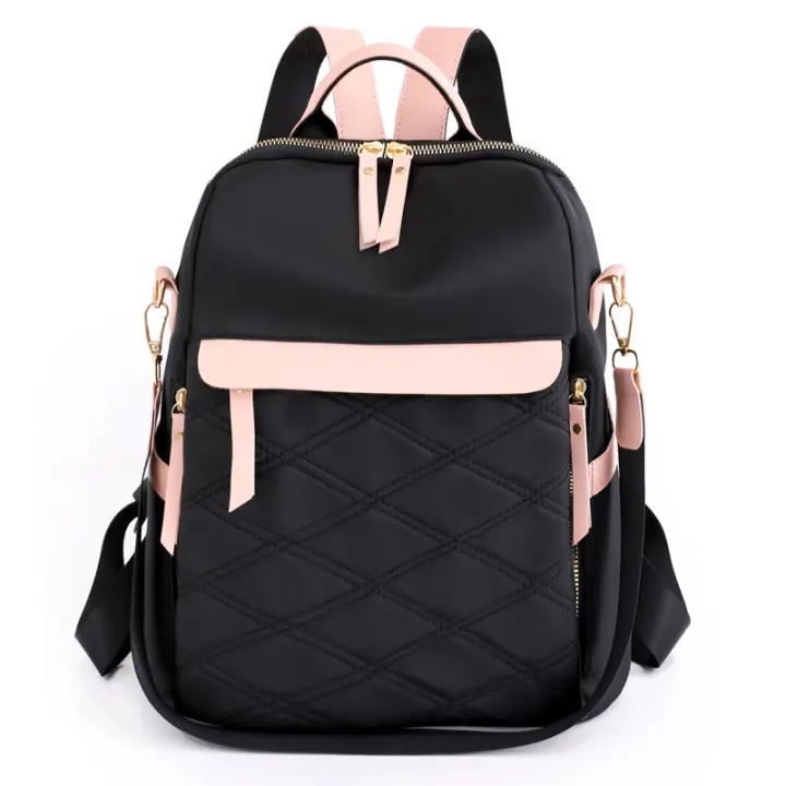 Mochilas informales para mujer, mochila ligera negra, pequeña mochila de viaje para mujer, mochila antirrobo, regalo para mujer - 1