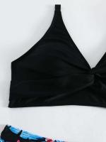 Conjunto de bikini push-pull para mujer, bikini sexy de encaje con lazo, traje de baño de dos piezas para mujer, traje de playa L 2024 - details 40