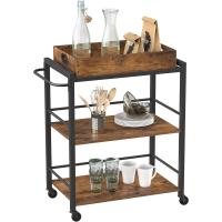 Carrito de Cocina con Ruedas Accesorio de Cocina Universal con Bandeja Extraíble Marco de Acero - details 6