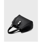 Bolso bandolera cruzado de piel de vaca con capa frontal y bolso de mano tipo cesta vegetal para mujer - details 25
