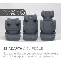 Silla Coche Grupo 3 (15-36 kg, 100-150 cm) Silla para Niño sin ISOFIX, i-Size, de 3,5 a 12 Años, 13 Posiciones Reposacabezas, Gris - details 6