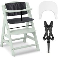Set de Tronas de Bebé Evolutivas con Bandeja y Cojín de 2 Piezas |   Trona de madera regulable |   Silla Alta para Niños desde 6 Meses con Accesorios - details 34