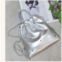 Bolso De Cadena, Bolso De Diamantes De Moda, Bolso De Mano De Diamantes De Colores, Mochila Versátil Tipo Cubo De Gran Capacidad. - details 5