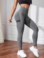 Pantalón de Yoga de cintura alta para mujer, ropa deportiva para correr, ciclismo y gimnasio, pantalones adelgazantes y levantamiento de cadera, mallas de Color sólido - details 10