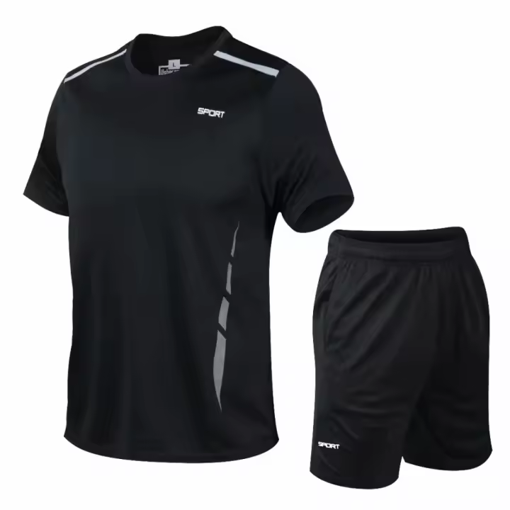Conjunto deportivo para hombre, ropa deportiva para correr, gimnasio, Fitness, entrenamiento, 5XL, 2024 - 1