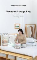 Bolsas de Vacío Nuevas y Patentadas Grandes de Plástico para Almacenamiento de Ropa y Manta Accesorios de Viaje Funda de Bolsa de Compresión Vacía - details 0