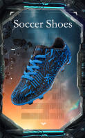 Zapatos de fútbol para hombre, botas de fútbol para exteriores, zapatos de tacos de fútbol para niños, zapatillas de entrenamiento antideslizantes transpirables, entrenadores de Futsal de césped - details 2