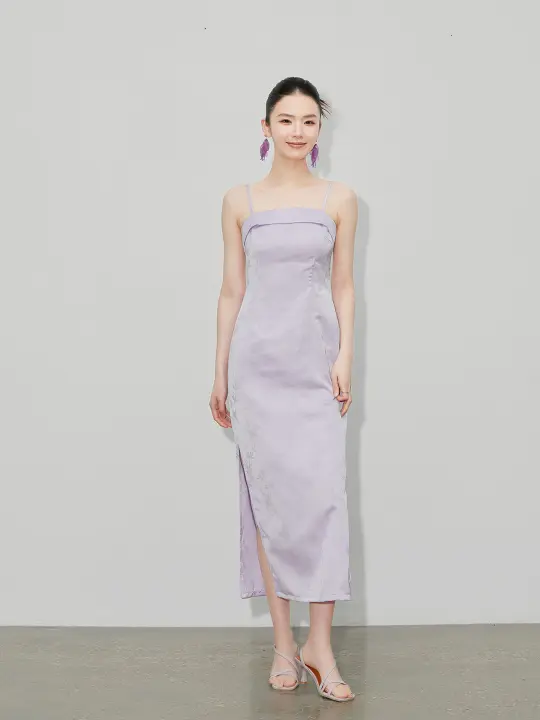 【 Zhihetang 】 Nueva falda qipao de estilo chino, nuevo sentido del diseño jacquard con estampado oscuro, vestido largo para mujer 3511 - 1