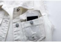Chaleco Sin Mangas de Moda para Mujer Primavera-Otoño 2025 Chaleco Cowboy de Un solo Pecho Estilo Coreano Dulce y Corto - details 46