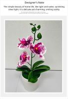 Nueva orquídea mariposa simulada de 26cm, regalos DIY, bonsái de orquídea Artificial, bonsái de flores artificiales para oficina interior y exterior - details 4