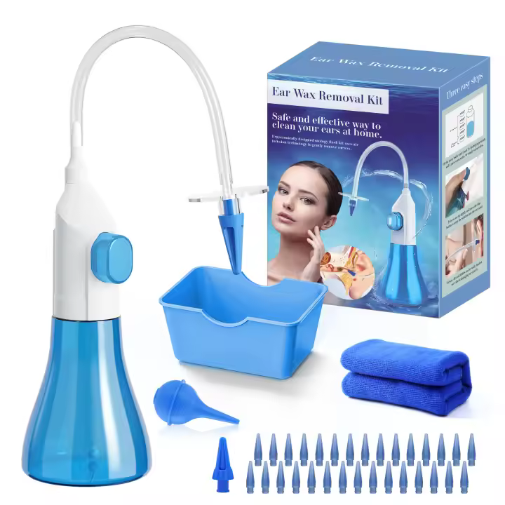 Sistema de Irigación Manual para Ceras de Oídos Herramienta de Limpieza de Oídos para Adultos y Niños Belleza y Cuidado de la Piel del Cuerpo - 1