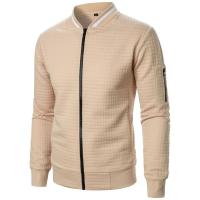 Cuadros de hombre, chaqueta con cremallera y cuello alto, nuevo estilo e - details 7