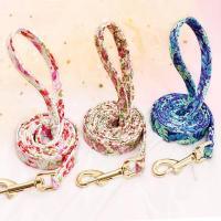 Conjunto Collar perro personalizado, collares nailon perro, correa caminar con estampado Floral mascotas, etiqueta de - details 5
