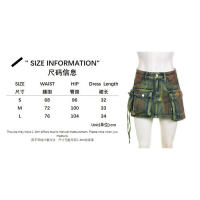 BUNO-estilo Safari falda vaquera con bolsillos grandes, minifaldas sexis ajustadas de cintura media para mujer, moda urbana de verano 2025 para mujer - details 1