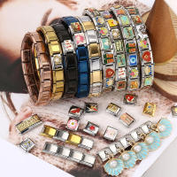 Pandach-abalorios de la serie oceánica, delfines, tortugas, gaviota, ballena, enlaces italianos, pulsera de 9mm, fabricación de joyas de acero inoxidable - details 6