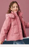 Abrigo de invierno cálido y grueso para niñas, chaqueta con capucha, estampado completo, prendas de vestir exteriores para niños, Parkas acolchadas de algodón para adolescentes - details 9
