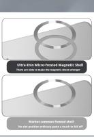 Pintura metálica ultrafina magnética para funda Magsafe para iPhone 16 15 14 13 12 Pro Max Plus cubierta de refrigeración sin marco para PC a prueba de golpes - details 8