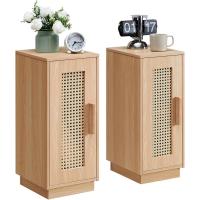 2, Mesa Auxiliar Bohemia con cajón abierto, Mesita de Noche Estrecha Dormitorio, para Dormitorio - details 8