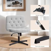 Medio,Silla de Oficina,Ancha sin Ruedas,Silla ergonómica para Juegos,Silla Dresser Regulable en Altura,Silla - details 3