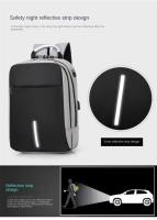 Mochila antirrobo con cerradura de contraseña para hombres, bolsa de computadora de carga usb, mochila de ocio empresarial - details 3