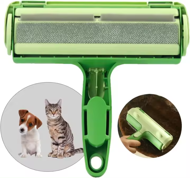 Rodillo removedor de pelo de mascotas, cepillo estático para pelusas para gatos y perros, herramienta de depilación de pelo de mascotas lavable y reutilizable para sofá y alfombra - 1