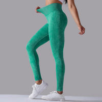 Pantalones de yoga para mujer, pantalones deportivos transpirables de cintura alta, ropa de gimnasio para levantamiento de glúteos, entrenamiento - details 18