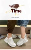 2024 primavera nuevo M05 zapatos de tenis de encaje Casual para hombres blanco de corte bajo deportes y ocio invierno fondo grueso - details 8