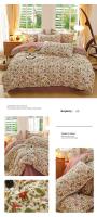 Juego de Ropa de Cama King Size de Alta Calidad con Estampado Floral en Poliéster 100% Tapete de Cama Suave y Transpirable con Funda de Edredón y Sábanas - details 20