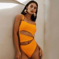 Conjunto de Bikini de Una Pieza para Mujer Traje de Baño Sexy con Espalda Descubierta, Bikini de Cintura Baja, Bañador con Tirantes Huecos - details 6
