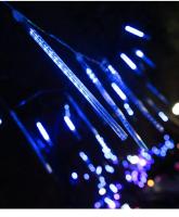 Guirnalda de luces Led de lluvia de meteoritos, 8 tubos, guirnaldas de calle, decoraciones de árboles de Navidad para exteriores, luces de jardín de hadas de Año Nuevo - details 3