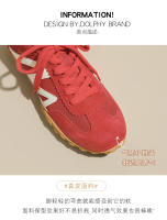 Zapatillas de deporte Zapatos de mujer Color de cuero a juego Casual Transpirable Versátil Retro Zapatos de entrenamiento alemanes - details 5
