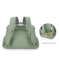 Cochecito de pañales grande impermeable momia maternidad pañal viaje enfermería bolso de mano multifunción - details 2