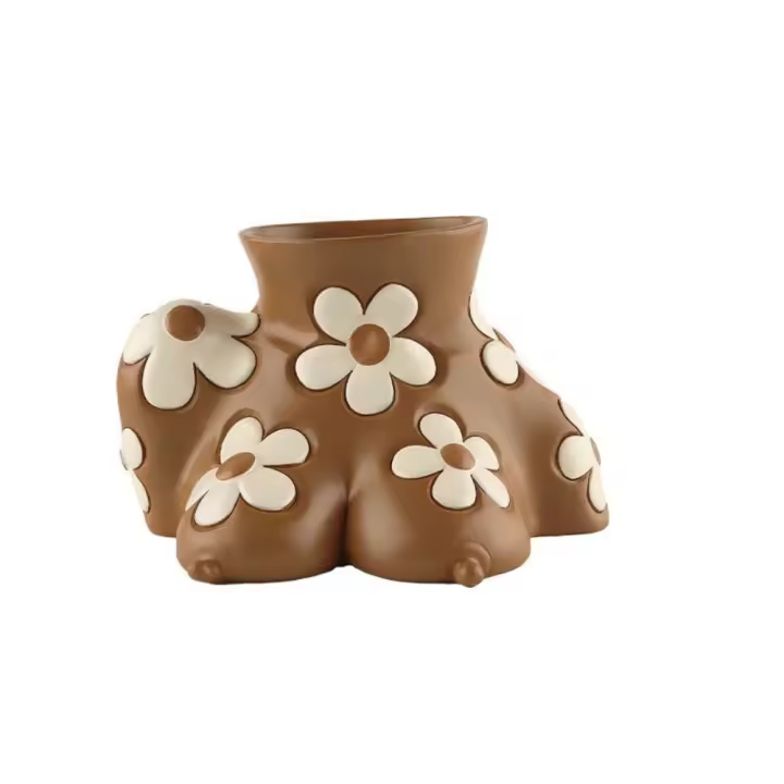 Maceta nórdica Ins para arte corporal, maceta decorativa hecha a mano de resina para suculentas, maceta de escritorio resistente a la corrosión, decoración del hogar - 1