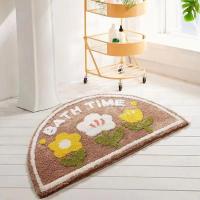 Alfombra de Baño Antideslizante Semi-Redonda con Diseño Rtoon Alfombra de Puerta de Peluche para Dormitorio y Baño - details 2