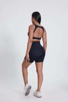 Conjunto de Yoga de 2 Piezas para Mujeres Sujetador Deportivo Abierto, Shorts de Cintura Cruzada, Traje de Entrenamiento Fiess de Alta Elasticidad Conjunto de Gimnasio - details 6