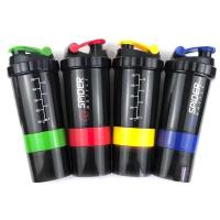Botella De Ejercicio Para Construir Musculo 3 Capas Mezclador De Proteína Y Batido Deportivo De Gran Capacidad Regalo Fitness - details 0